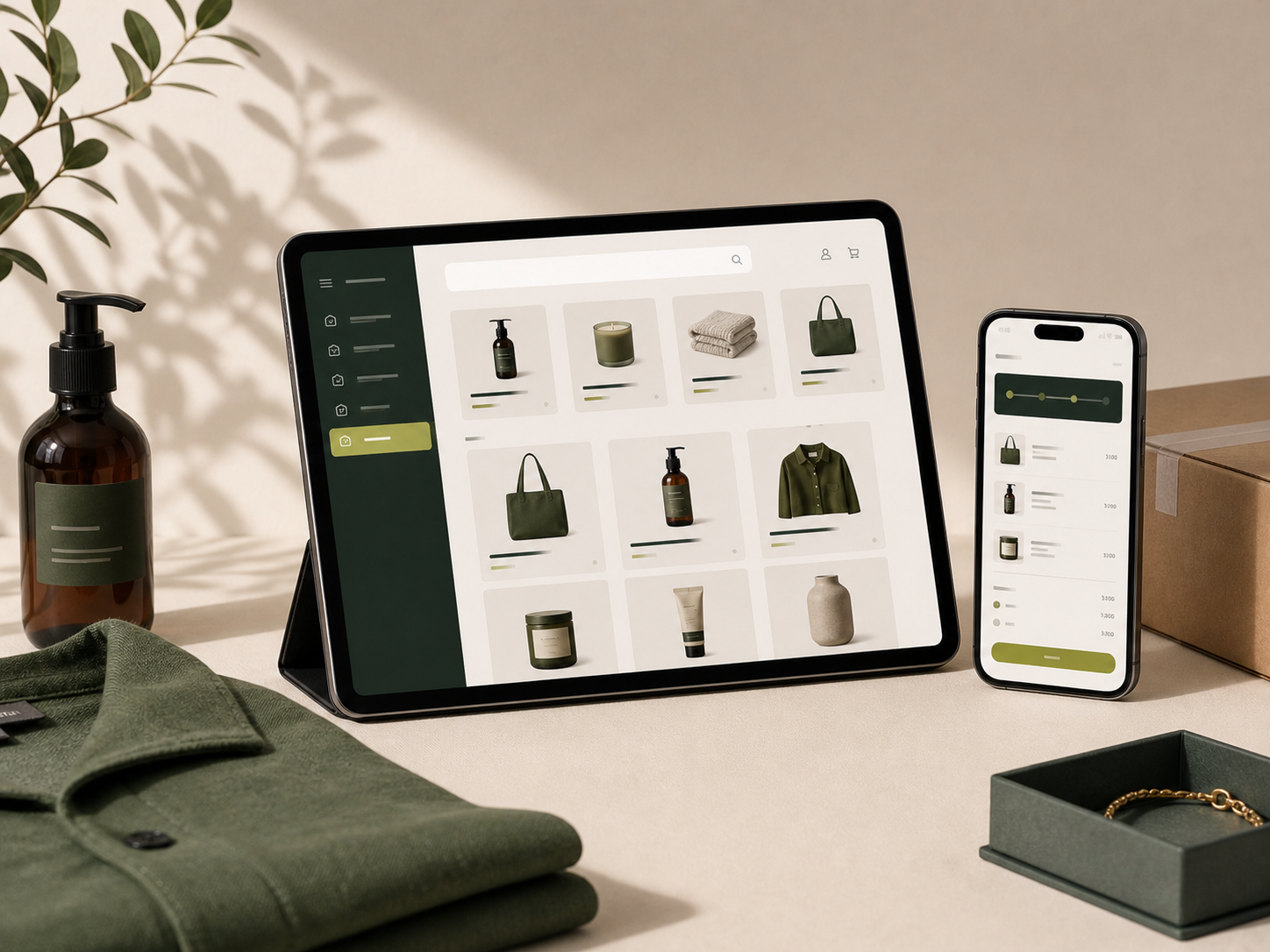 Online business digital product concept